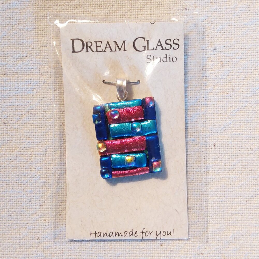 Dichroic glass pendant